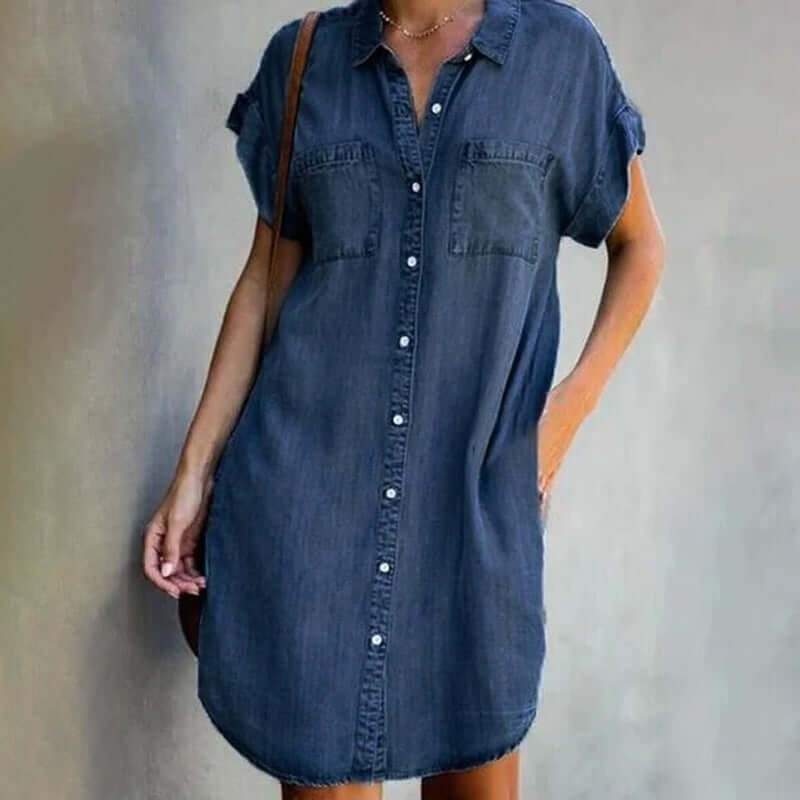 Elegante denim jurk voor dames