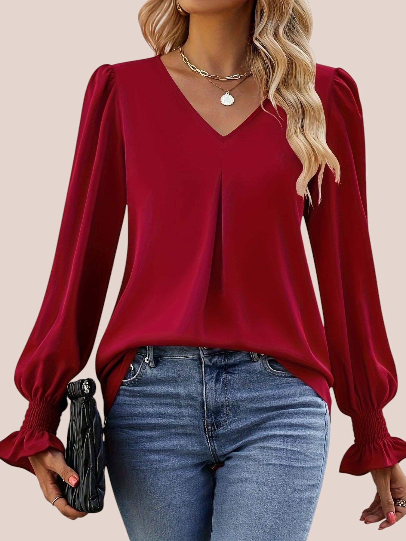 Elegante Herfst Blouse voor Dames