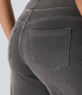 Stretch gebreide casual jeans voor dames