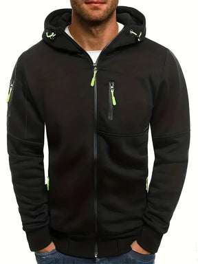 Casual Zip-Up Hoodie voor Mannen