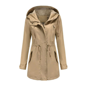 Elegante Mid-Lengte Trenchcoat voor Vrouwen