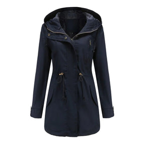 Elegante Mid-Lengte Trenchcoat voor Vrouwen