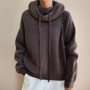 Gebreide hoodie Relaxed Fit