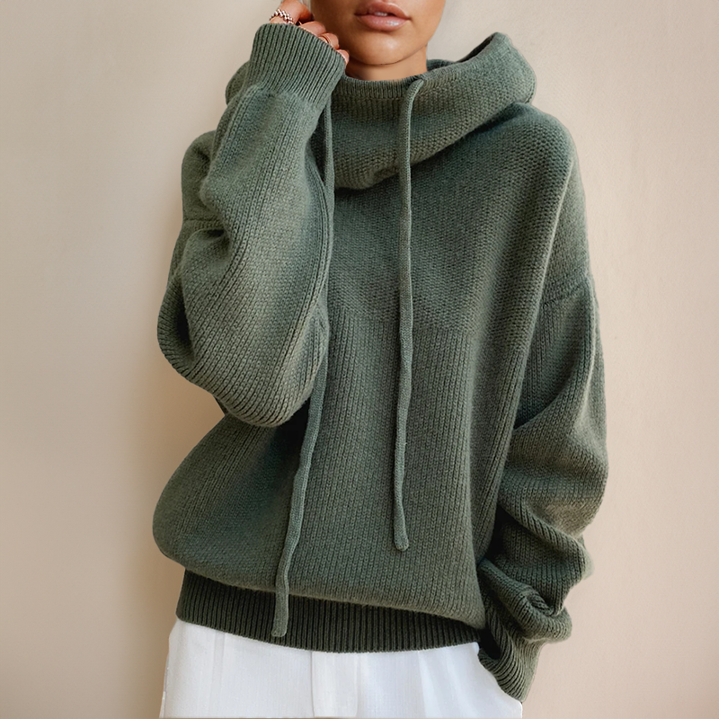 Gebreide hoodie Relaxed Fit