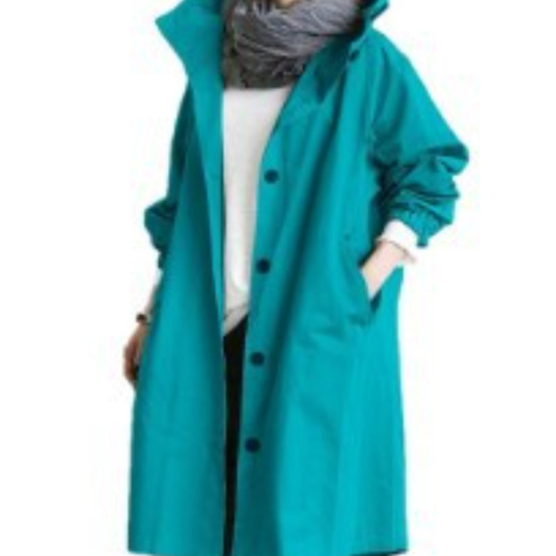 Wind- en waterdichte trenchcoat voor dames