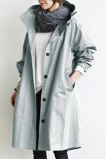 Wind- en waterdichte trenchcoat voor dames