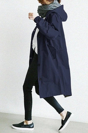 Wind- en waterdichte trenchcoat voor dames