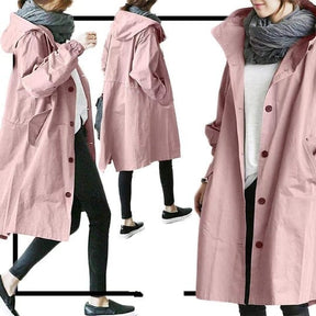 Wind- en waterdichte trenchcoat voor dames