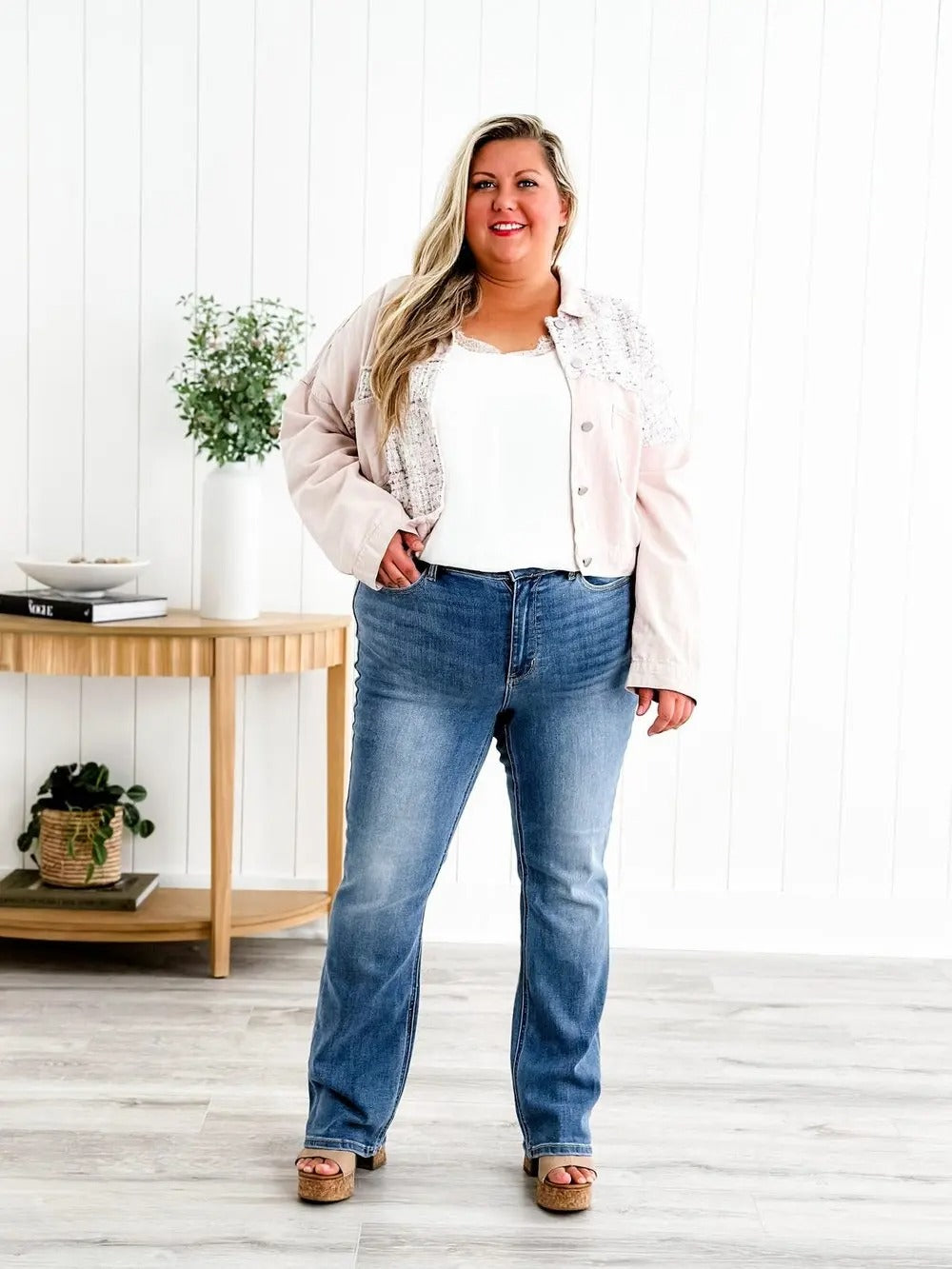 Vintage bootcut jeans voor dames