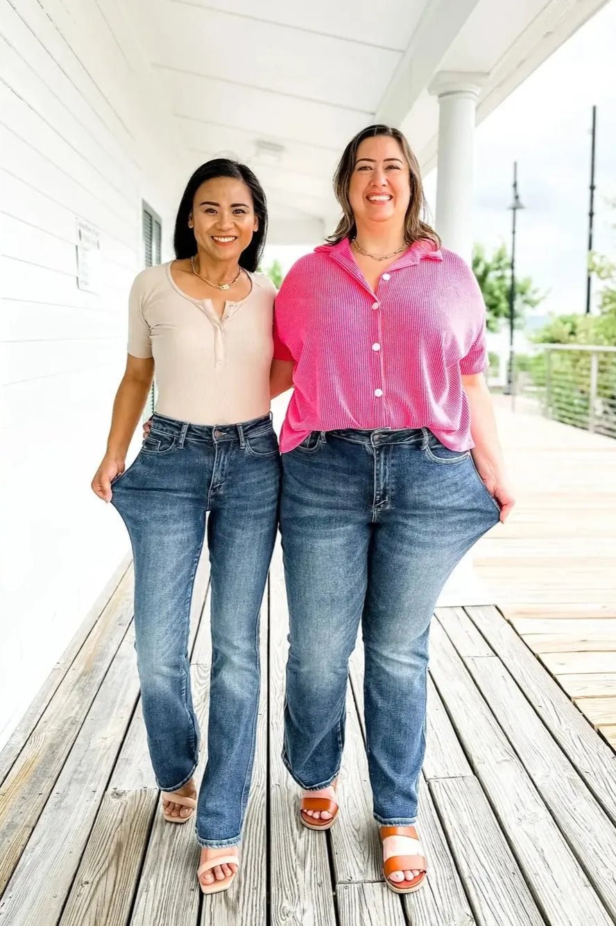 Vintage bootcut jeans voor dames