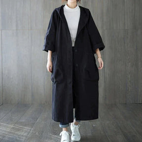 Lange oversized trenchcoat voor dames