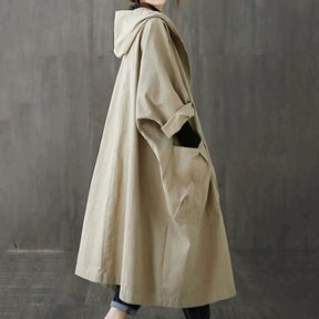 Lange oversized trenchcoat voor dames